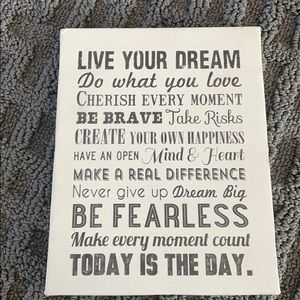 Home Accent Inspirational Quote